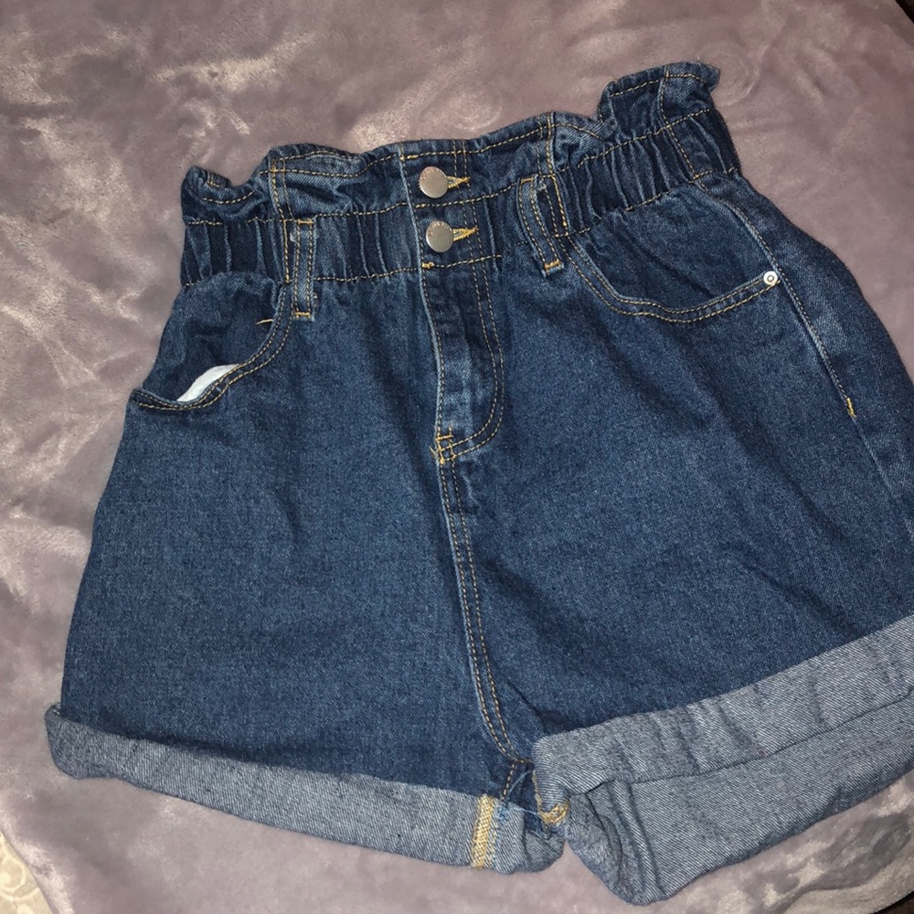Papaya High waisted jean shorts-paperbag waist